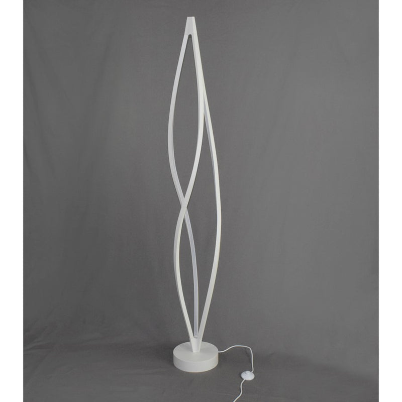 ET2 Lighting Cyclone LED 3-Light 72" Floor Lamp, White/White