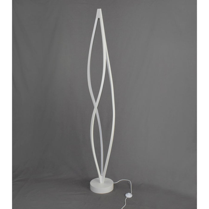 ET2 Lighting Cyclone LED 3-Light 72" Floor Lamp, White/White