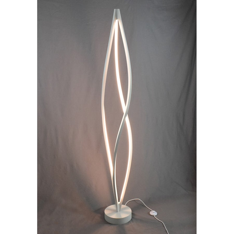 ET2 Lighting Cyclone LED 3-Light 72" Floor Lamp, White/White
