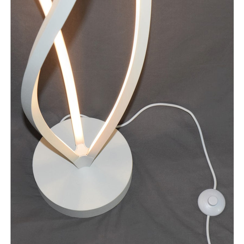 ET2 Lighting Cyclone LED 3-Light 72" Floor Lamp, White/White