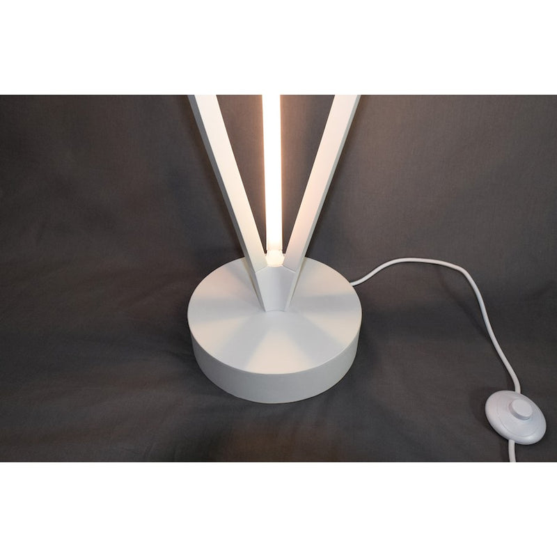 ET2 Lighting Cyclone LED 3-Light 72" Floor Lamp, White/White