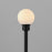 ET2 Lighting Alumilux Landscape Globe 1 Light/24" Pole, BK/WH