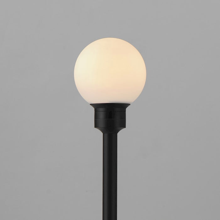 ET2 Lighting Alumilux Landscape Globe 1 Light/24" Pole, BK/WH