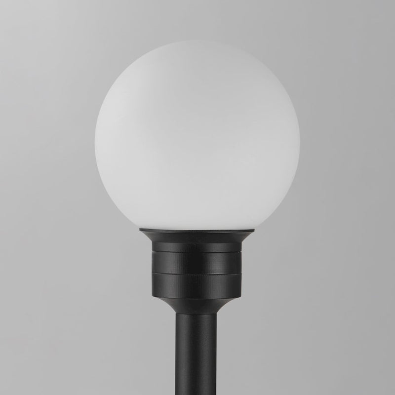 ET2 Lighting Alumilux Landscape Globe 1 Light/24" Pole, BK/WH