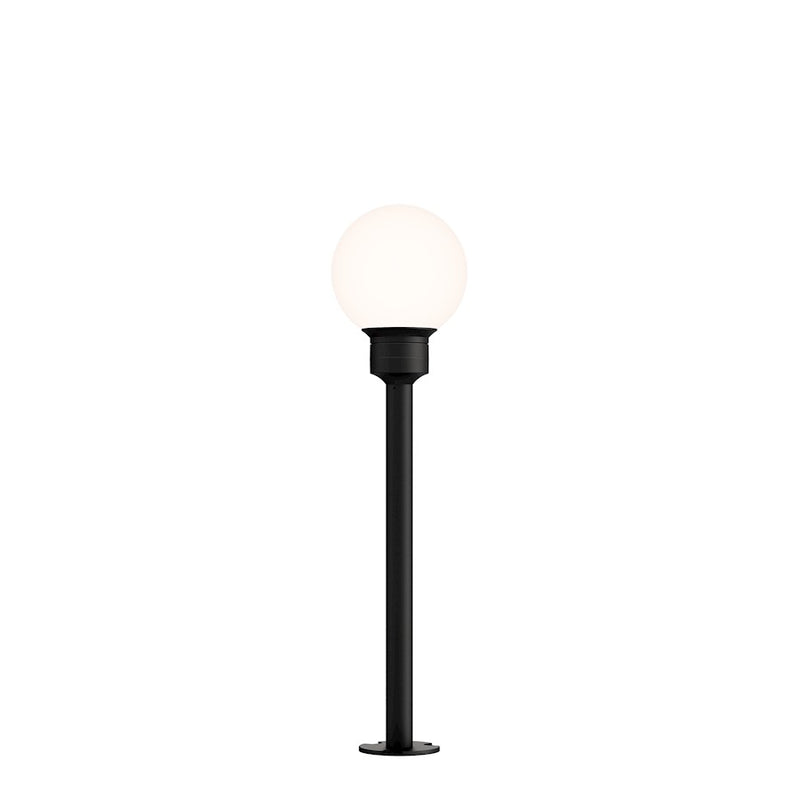 ET2 Lighting Alumilux Landscape Globe 1 Light/16" Pole, Black/WH