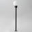 ET2 Lighting Alumilux Landscape Globe 1 Light/16" Pole, Black/WH