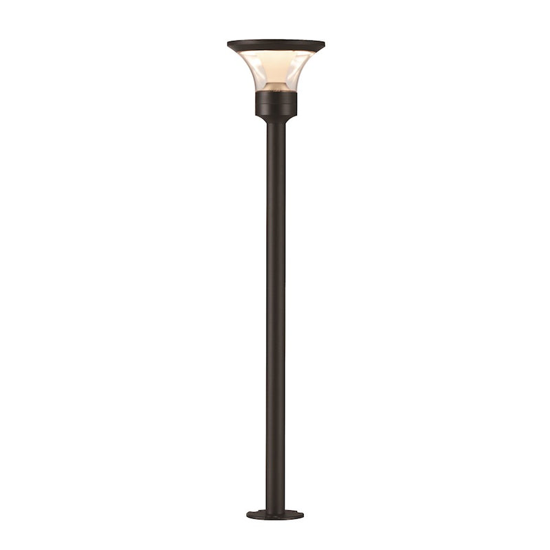 ET2 Alumilux Landscape FH 1 Light/24" Pole, BK/Clear/WH