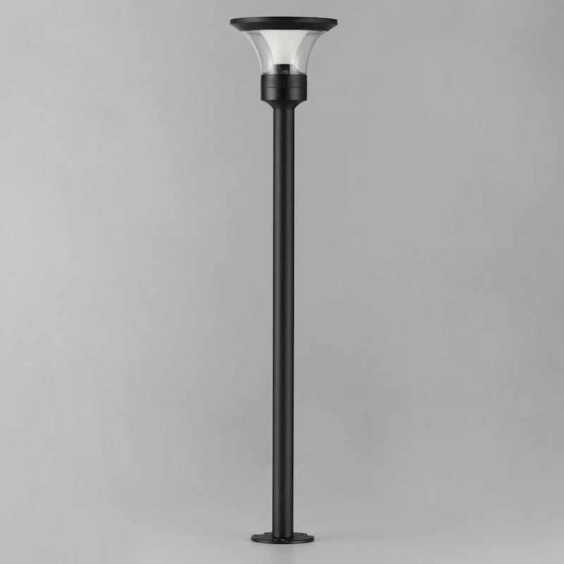 ET2 Alumilux Landscape FH 1 Light/24" Pole, BK/Clear/WH