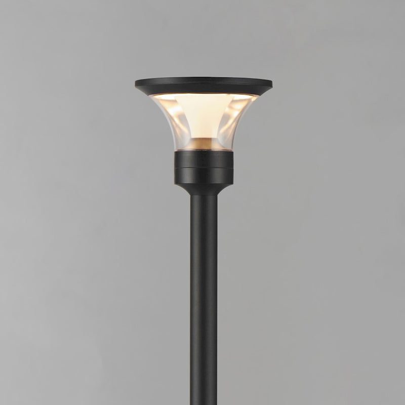 ET2 Alumilux Landscape FH 1 Light/24" Pole, BK/Clear/WH