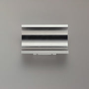 ET2 Alumilux 8in 1-Light LED Outdoor Wall Sconce | Modern Satin Aluminum | Entryway & Covered Patio | 7.88 x 5.7 in | Model E41485-SA