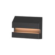 ET2 Brink 5in 1-Light Step Light | Modern Matte Black Aluminum | Outdoor Stairs & Pathway | 5 x 3.25 in | Model E41510-BK