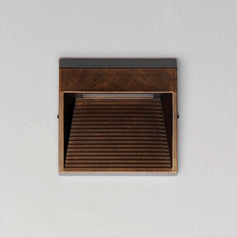 ET2 Lighting Steppes Small 1 Light LED Outdoor Wall Sconce, Bronze