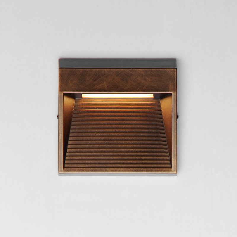 ET2 Lighting Steppes Small 1 Light LED Outdoor Wall Sconce, Bronze