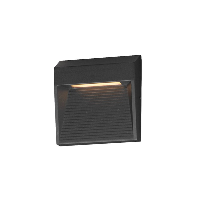 ET2 Lighting Steppes Small 1 Light LED Outdoor Wall Sconce, Black