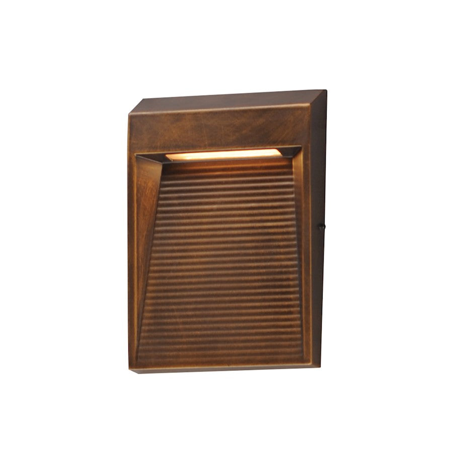 ET2 Lighting Steppes 1 Light LED Outdoor Wall Sconce, Bronze - E41554-ANB