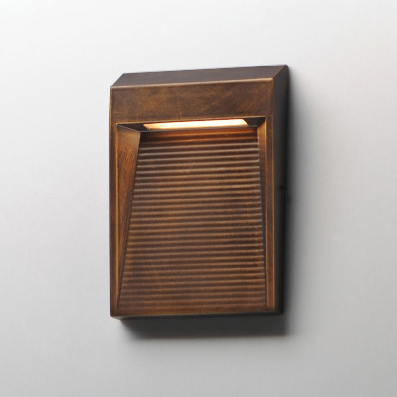 ET2 Lighting Steppes 1 Light LED Outdoor Wall Sconce, Bronze