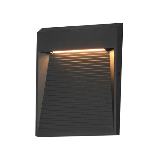 ET2 Lighting Steppes 1 Light LED Outdoor Sconce, Black - E41556-BK