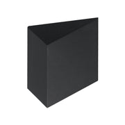ET2 Fractal 7in 1-Light Outdoor Wall Sconce | Modern Matte Black and Glass | Entryway & Patio | 6.5 x 7.5 x 3.25 in | Model E41561-BK