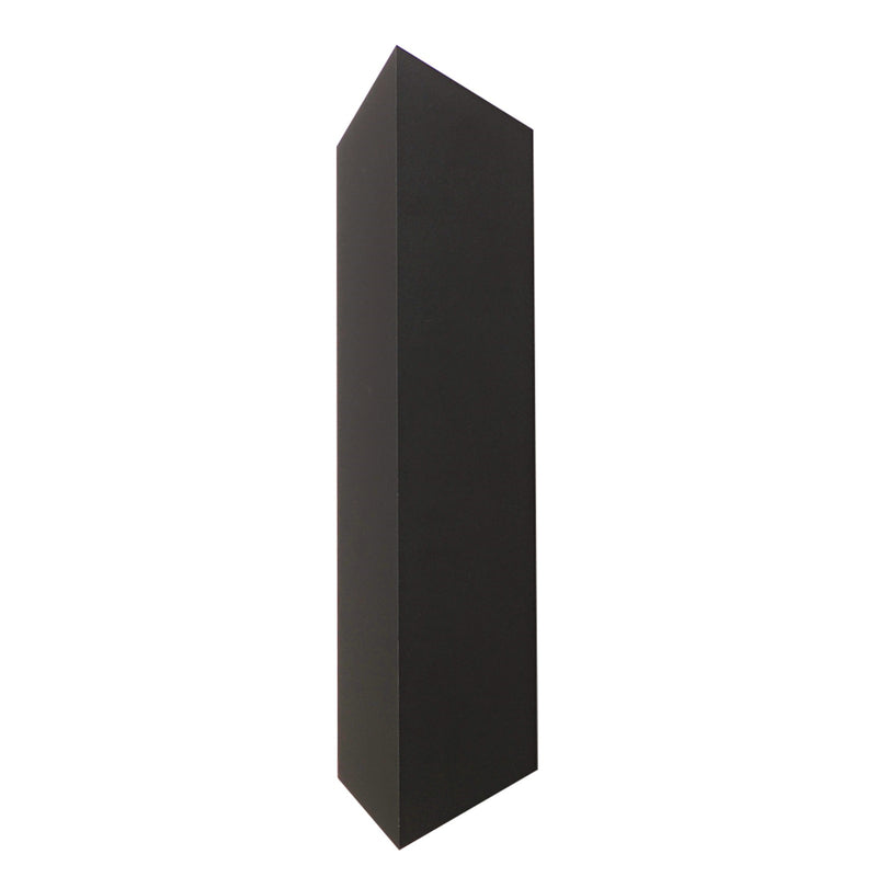 ET2 Fractal 24in 2-Light Outdoor Wall Sconce | Modern Architectural Bronze and Glass | Entryway & Patio | 6.5 x 23.5 x 3.25 in | Model E41564-ABZ