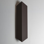 ET2 Fractal 24in 2-Light Outdoor Wall Sconce | Modern Architectural Bronze and Glass | Entryway & Patio | 6.5 x 23.5 x 3.25 in | Model E41564-ABZ