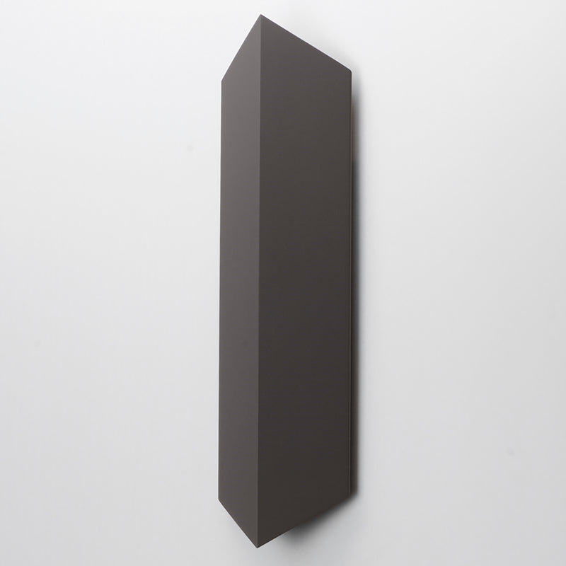ET2 Fractal 24in 2-Light Outdoor Wall Sconce | Modern Architectural Bronze and Glass | Entryway & Patio | 6.5 x 23.5 x 3.25 in | Model E41564-ABZ