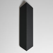 ET2 Fractal 24in 2-Light Outdoor Wall Sconce | Modern Matte Black and Glass | Entryway & Patio Wall Light | 6.5 x 3.25 x 23.5 in | Model E41564-BK