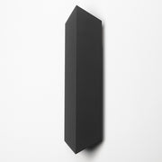 ET2 Fractal 24in 2-Light Outdoor Wall Sconce | Modern Matte Black and Glass | Entryway & Patio Wall Light | 6.5 x 3.25 x 23.5 in | Model E41564-BK