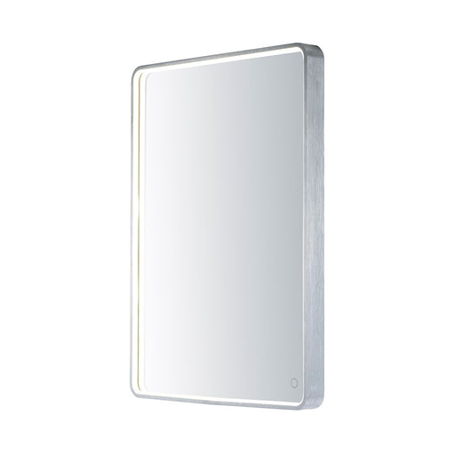 ET2 Lighting LED Rectangular Mirror, Brushed Aluminum