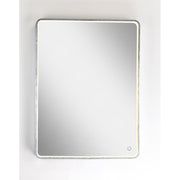 ET2 Lighting LED Rectangular Mirror, Brushed Aluminum