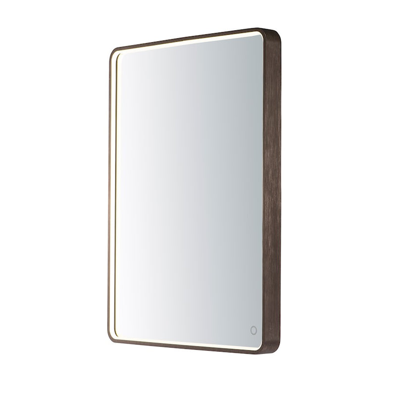 ET2 Lighting LED Rectangular Mirror, Anodized Bronze