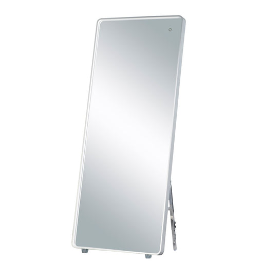 ET2 Lighting LED Free Standing Mirror, Brushed Aluminum