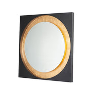 ET2 Lighting Floating LED Mirror Square 31.5" in Gold Leaf/Black