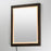 ET2 Lighting Sawyer 1 Light 24"x32" Walnut Framed LED Mirror, Walnut