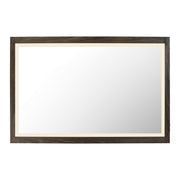 ET2 Lighting Sawyer 1 Light 48"x32" Walnut Framed LED Mirror, Walnut - E42054-WN
