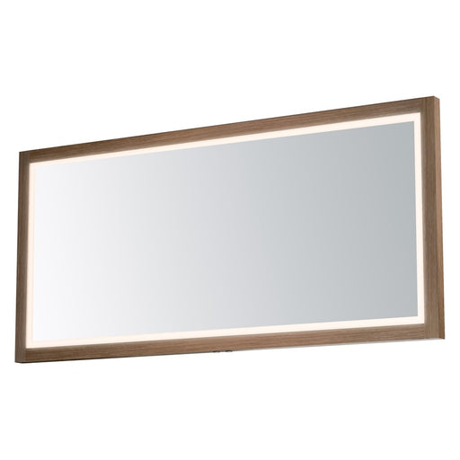 ET2 Lighting Sawyer 1 Light 68"x32" Oak Framed LED Mirror, Oak