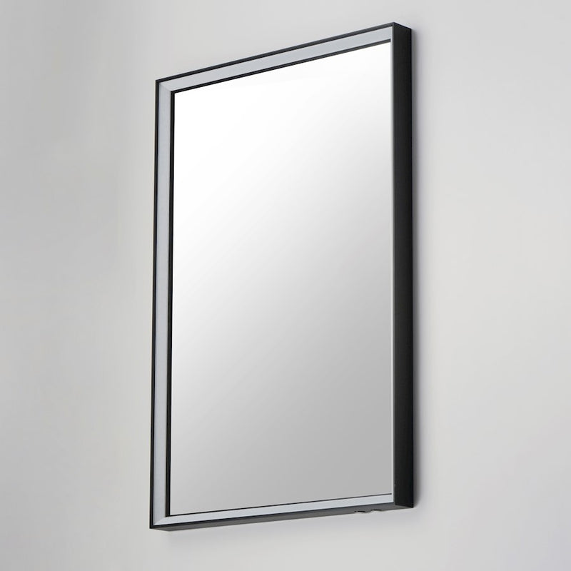 ET2 Lighting Bevel 1 Light 24''x30'' LED Mirror, Black