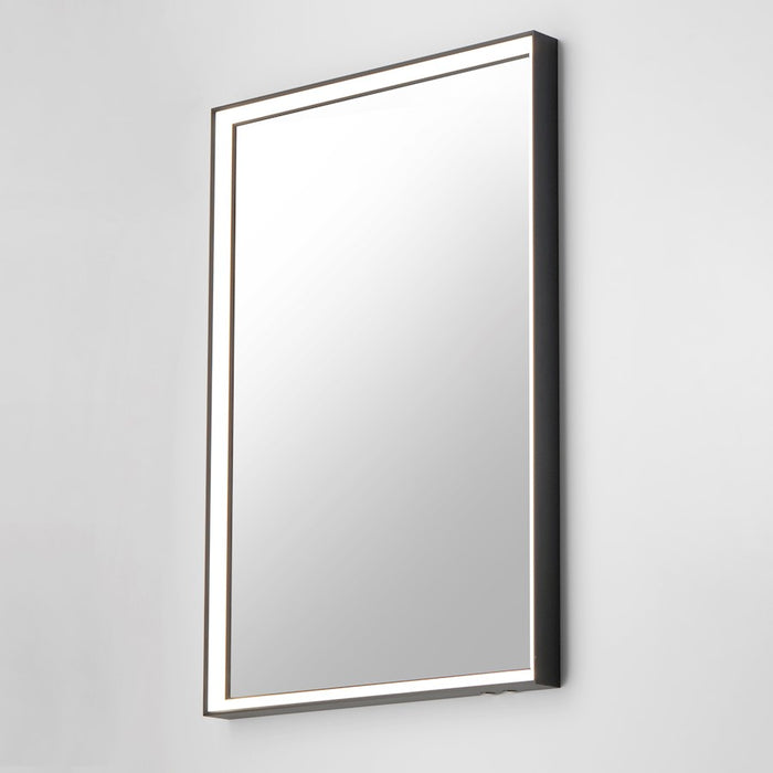 ET2 Lighting Bevel 1 Light 24''x30'' LED Mirror, Black