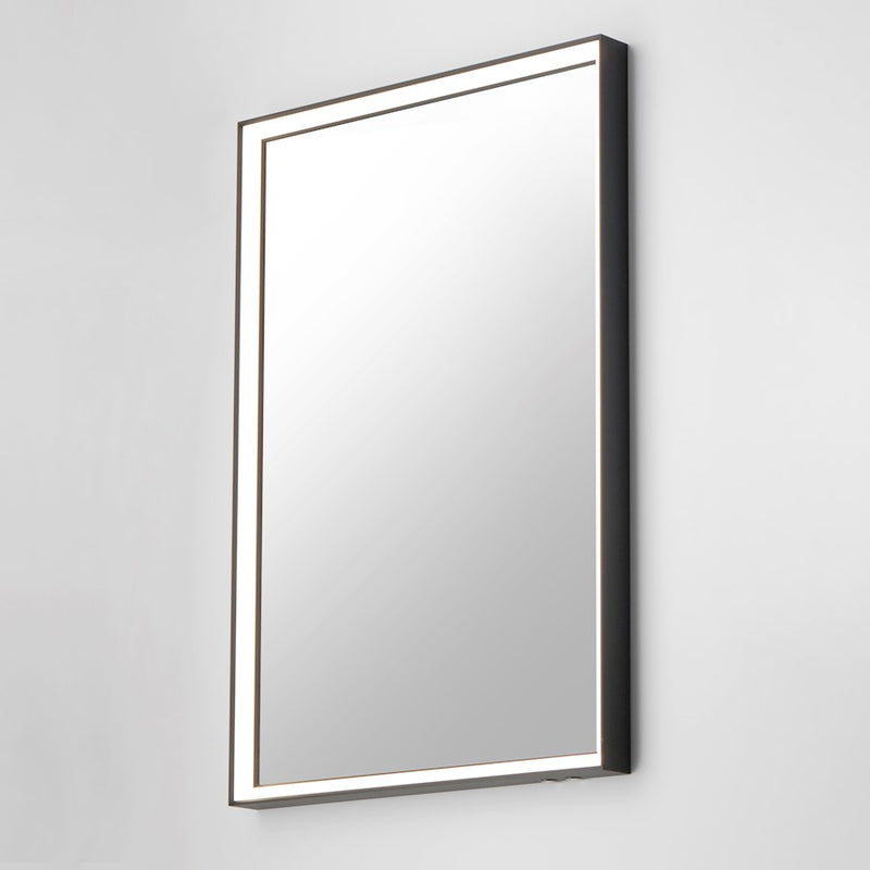 ET2 Lighting Bevel 1 Light 24''x30'' LED Mirror, Black