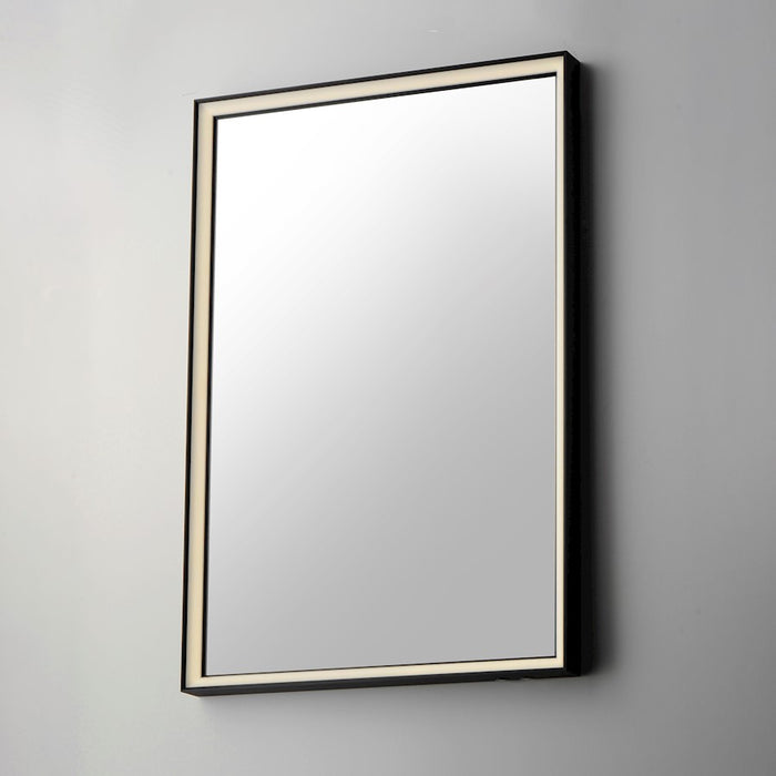 ET2 Lighting Bevel 1 Light 24''x30'' LED Mirror, Black