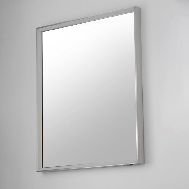 ET2 Lighting Bevel 1 Light 30''x36'' LED Mirror, Satin Nickel