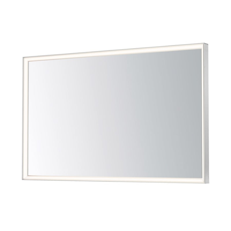 ET2 Lighting Bevel 1 Light 48"x30" LED Mirror, Satin Nickel