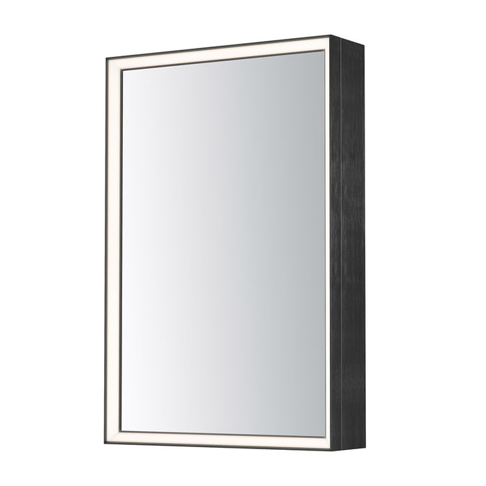 ET2 Lighting Bevel 24"x36" Medicine Cabinet LED Mirror-3000K, Black - E42065-BBK