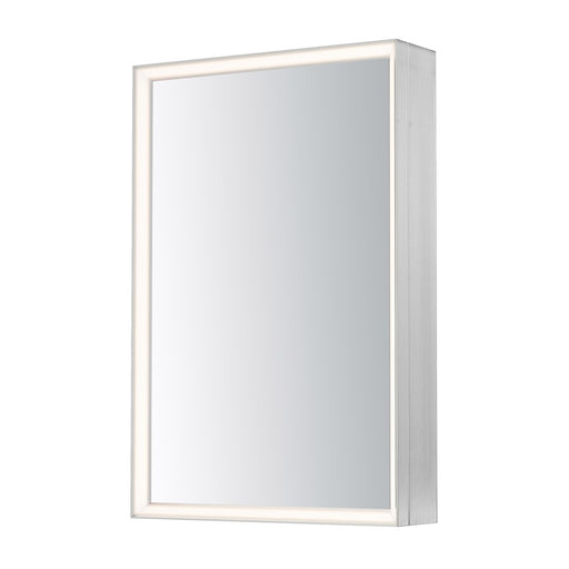 ET2 Lighting Bevel 24"x36" Medicine Cabinet LED Mirror-3000K, Nickel - E42065-SN