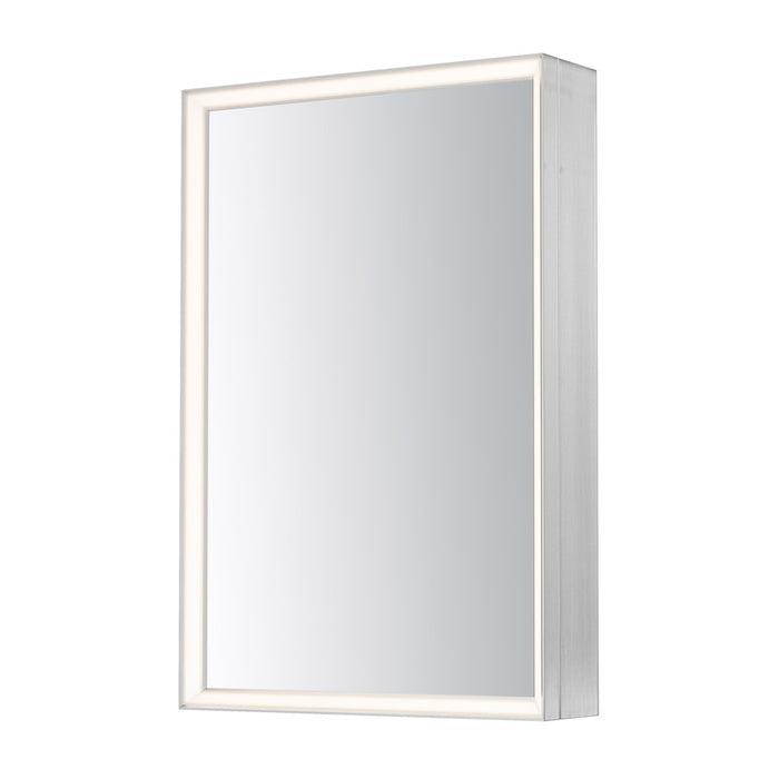 ET2 Lighting Bevel 24"x36" Medicine Cabinet LED Mirror-3000K, Nickel - E42065-SN