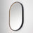 ET2 Lighting Elisse Oval 1 Light 20''x32'' Oval LED Mirror, Black