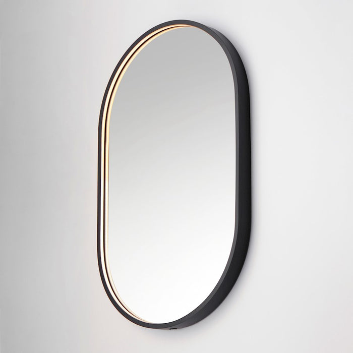 ET2 Lighting Elisse Oval 1 Light 20''x32'' Oval LED Mirror, Black