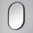 ET2 Lighting Elisse Oval 1 Light 20''x32'' Oval LED Mirror, Black