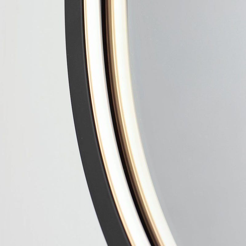 ET2 Lighting Elisse Oval 1 Light 20''x32'' Oval LED Mirror, Black