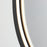 ET2 Lighting Elisse Oval 1 Light 20''x32'' Oval LED Mirror, Black