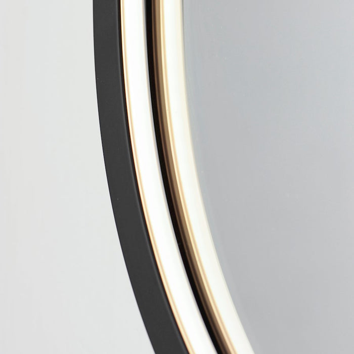 ET2 Lighting Elisse Oval 1 Light 20''x32'' Oval LED Mirror, Black